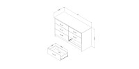 Tassio Dresser 12231 (Weathered Oak)